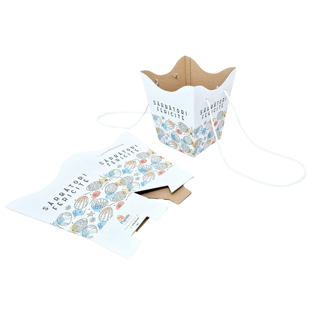 Blumenstrauß mit Blumenmuster aus reinem Textil, 23 x 20 (H) x 20 cm