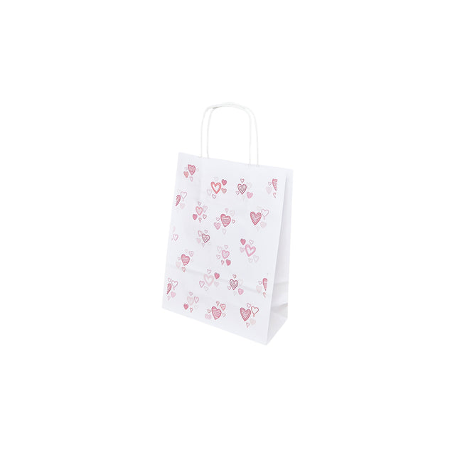 Hochwertiges Kraftpapier mit Modell 13, Blumenmuster, 18 x 24 (H) x 7 cm