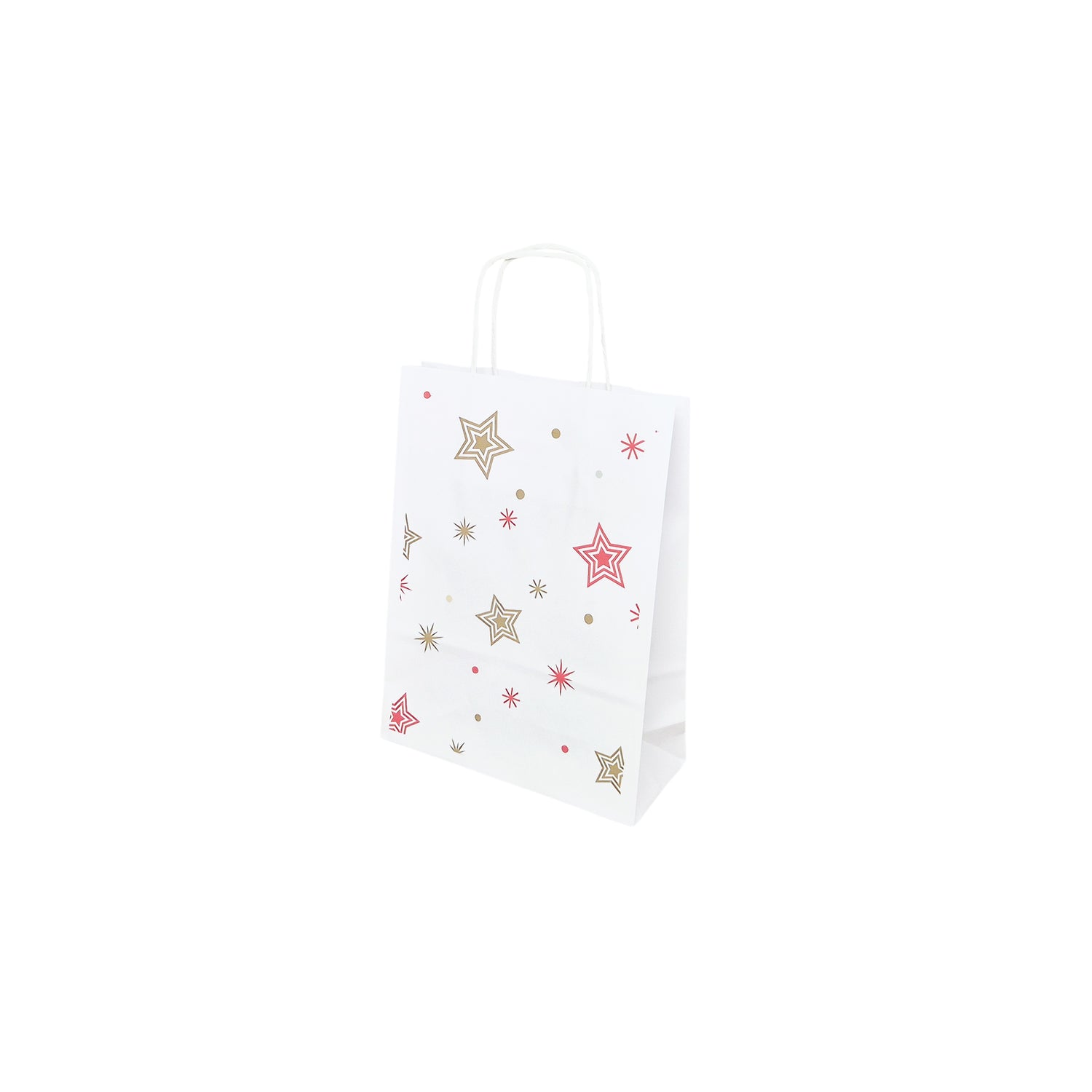 Pungă Hârtie Kraft cu Model 4 Crăciun 18 x 24(H) x 7cm