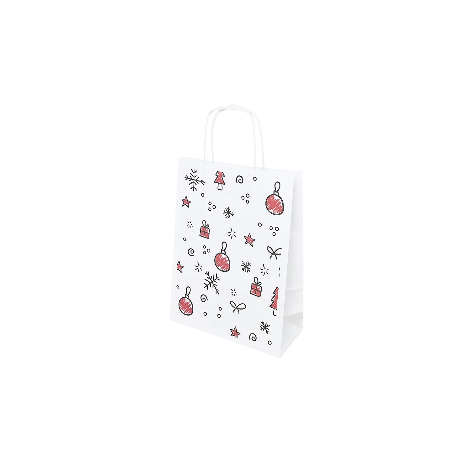 Pungă Hârtie Kraft cu Model 12 Crăciun 18 x 24(H) x 7cm