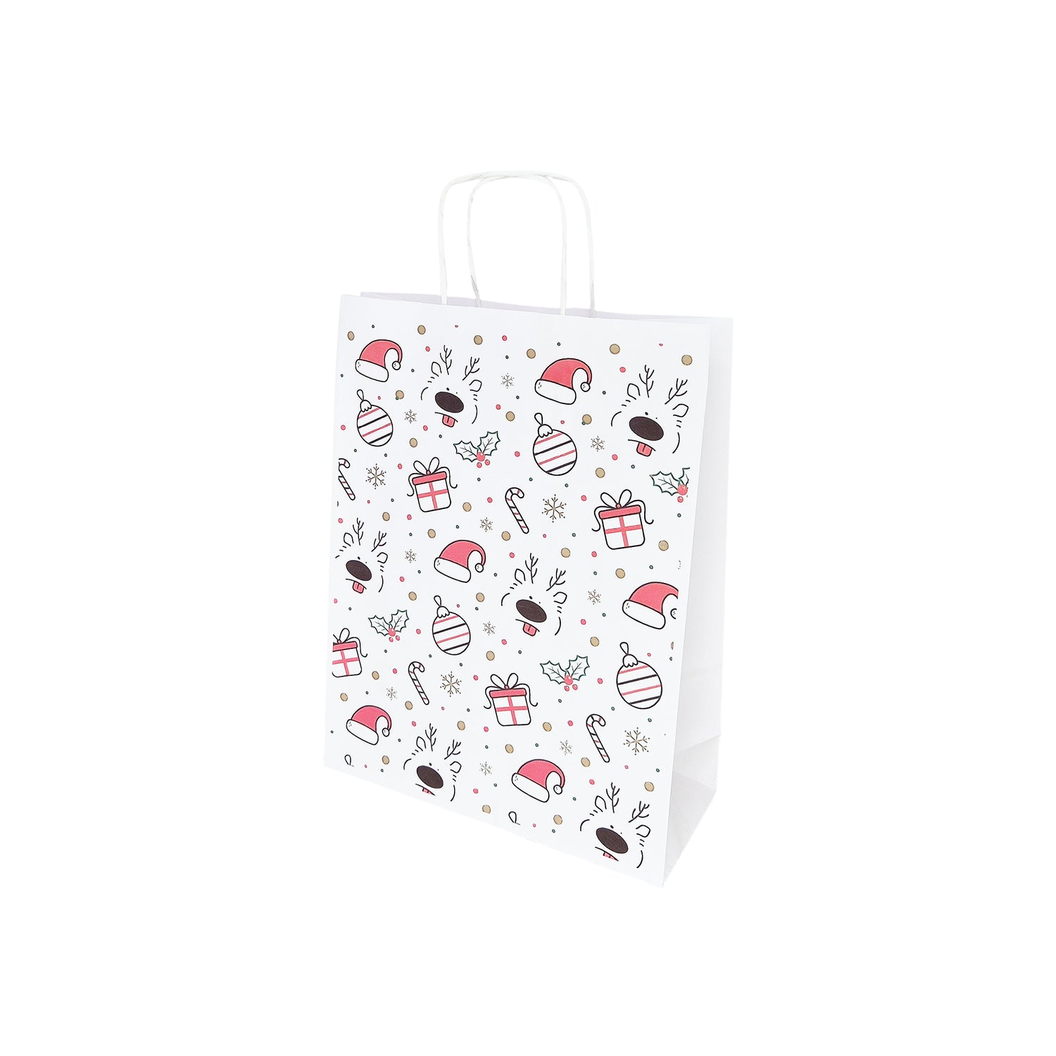 Pungă Hârtie Kraft cu Model 13 Crăciun 24 x 31(H) x 10cm