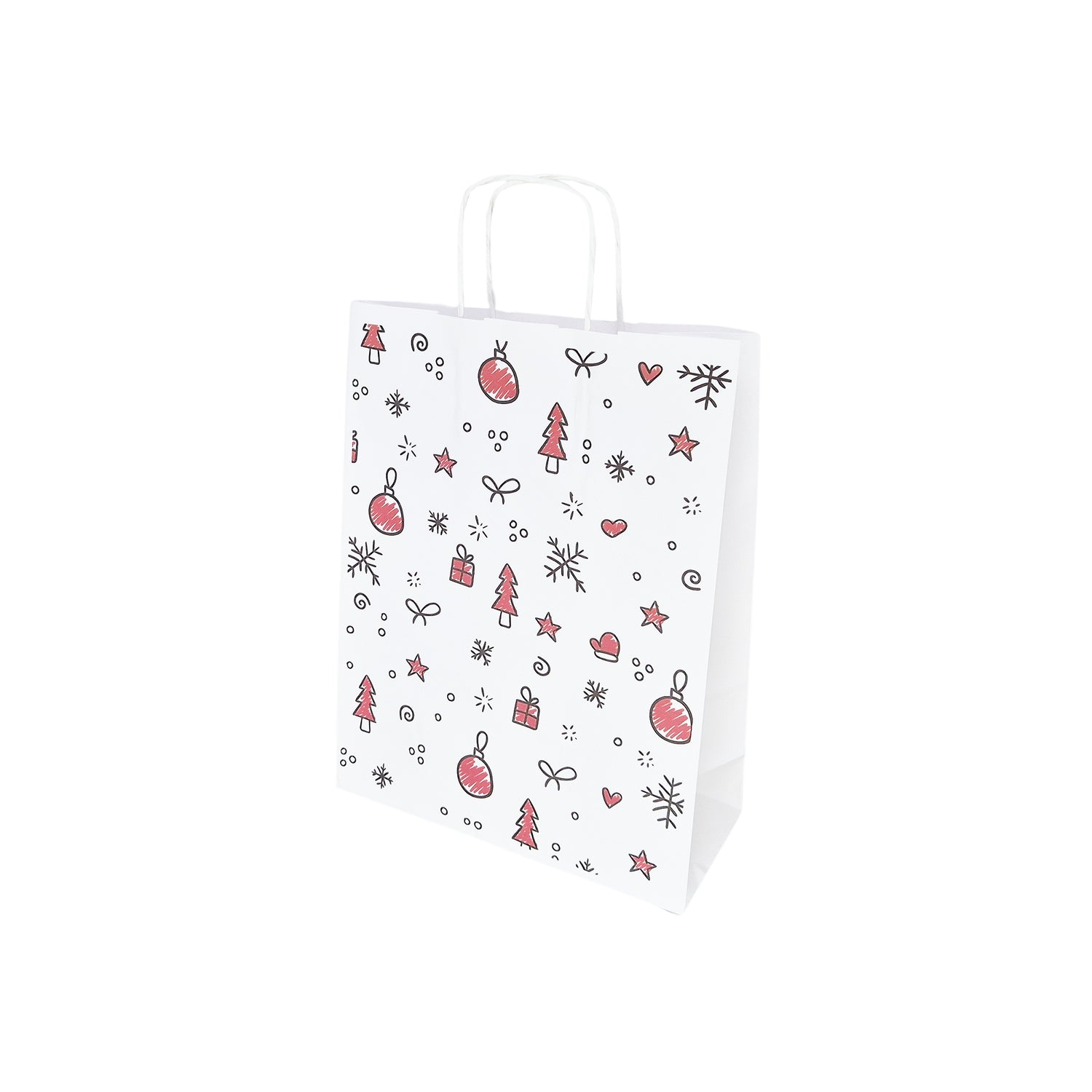 Pungă Hârtie Kraft cu Model 12 Crăciun 24 x 31(H) x 10cm