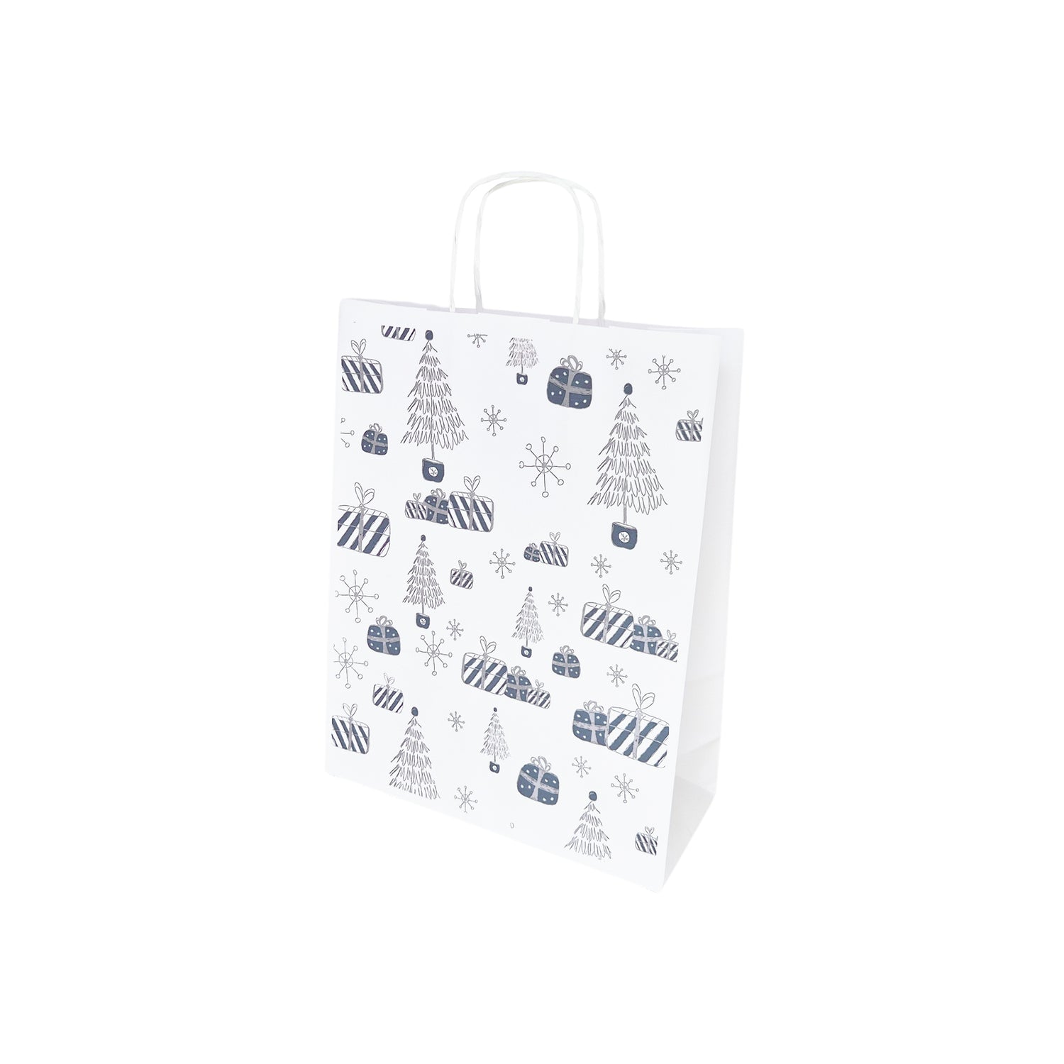 Pungă Hârtie Kraft cu Model 7 Crăciun 24 x 31(H) x 10cm