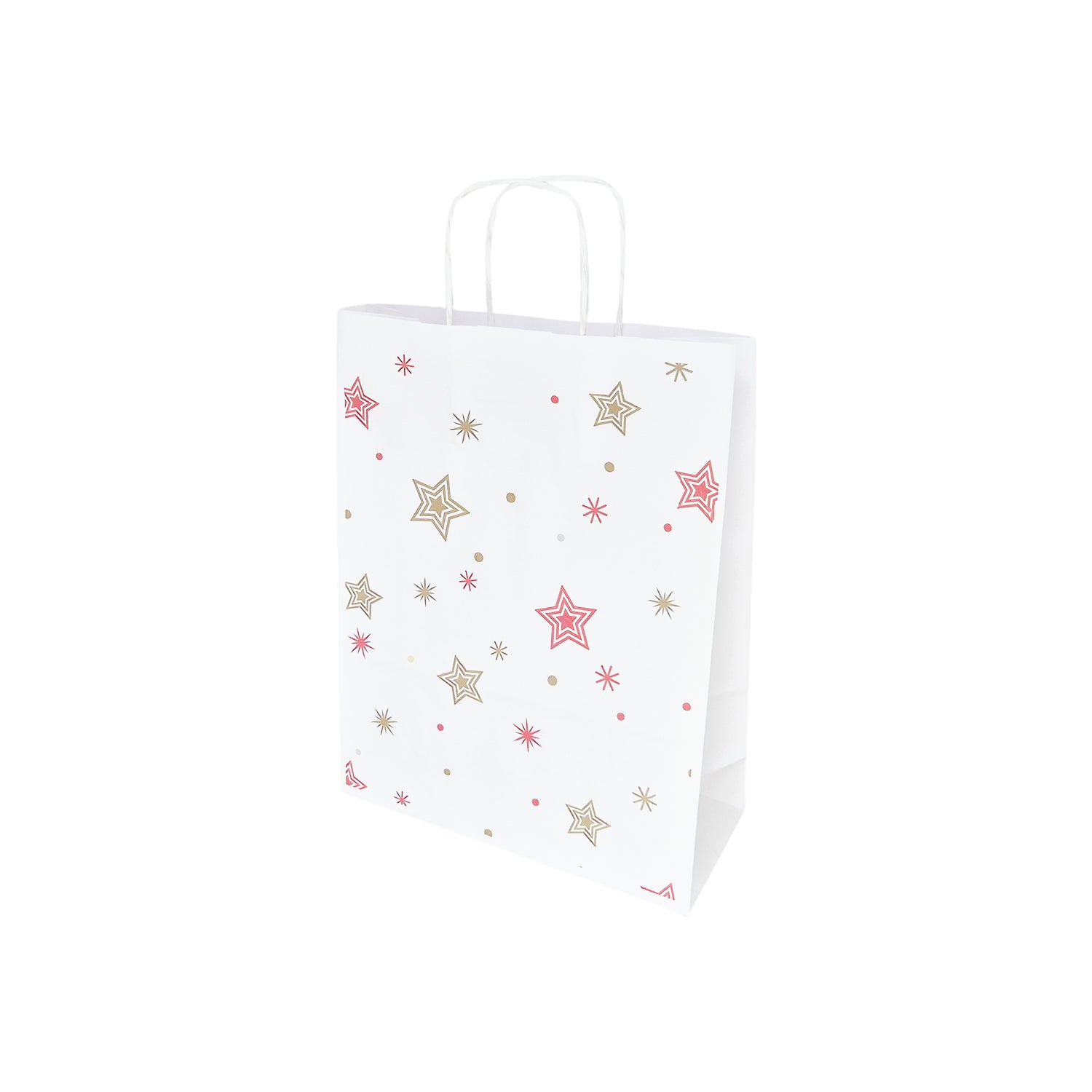 Pungă Hârtie Kraft cu Model 4 Crăciun 24 x 31(H) x 10cm