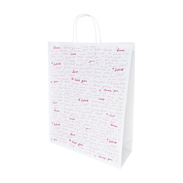 Hochwertiges Kraftpapier mit Modell 13, Blumenmuster, 18 x 24 (H) x 7 cm