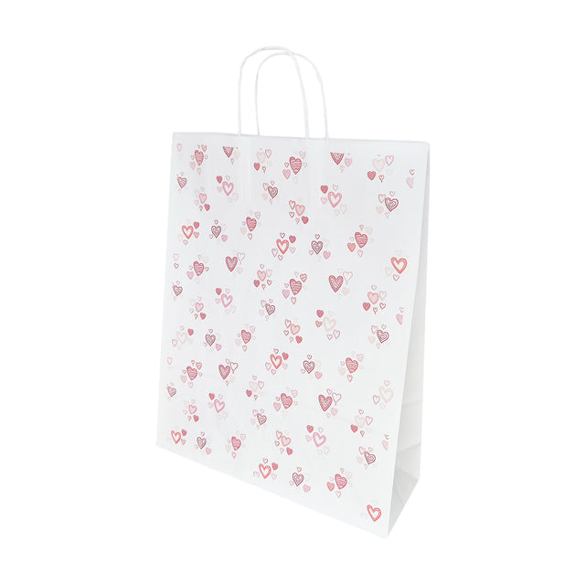 Hochwertiges Kraftpapier mit Modell 13, Blumenmuster, 18 x 24 (H) x 7 cm