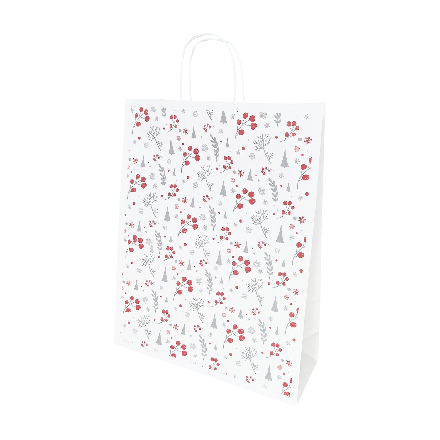 Pungă Hârtie Kraft cu Model 14 Crăciun 32 x 41(H) x 12cm