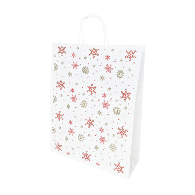 Pungă Hârtie Kraft cu Model 9 Crăciun 32 x 41(H) x 12cm