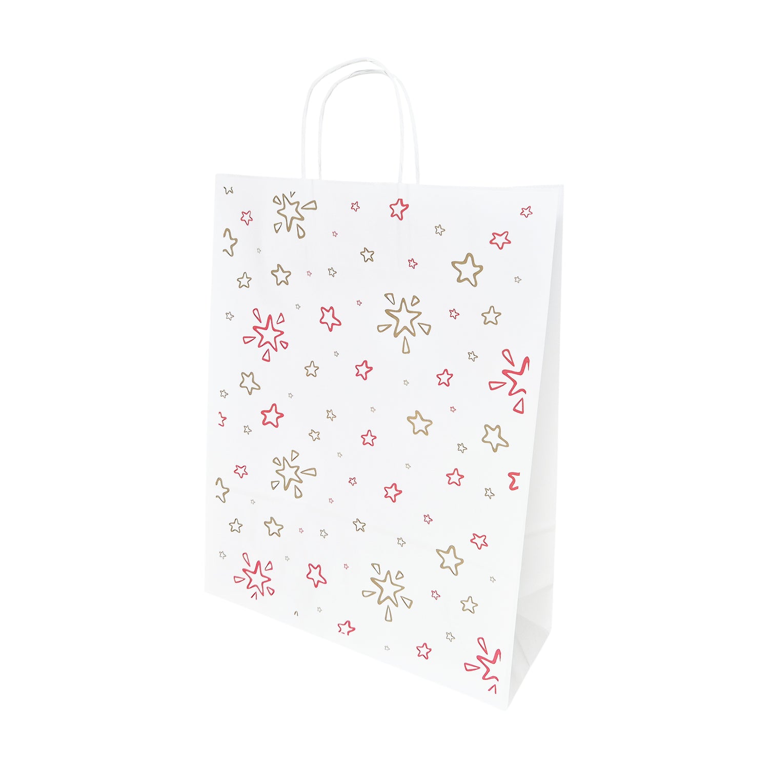 Pungă Hârtie Kraft cu Model 11 Crăciun 32 x 41(H) x 12cm