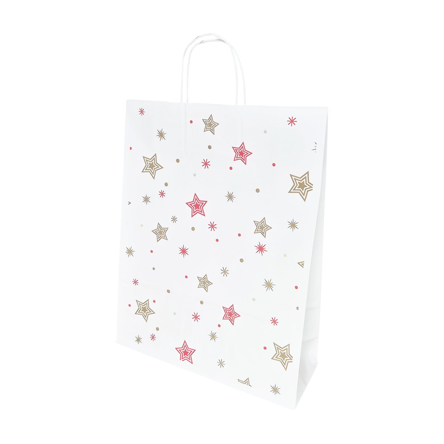 Pungă Hârtie Kraft cu Model 4 Crăciun 32 x 41(H) x 12cm