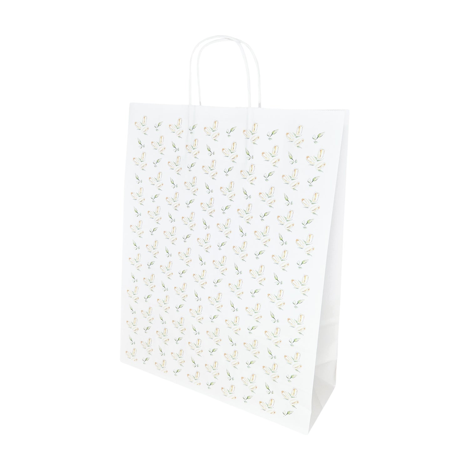 Pungă Hârtie Kraft cu Model 11 Floral 32 x 41(H) x 12cm