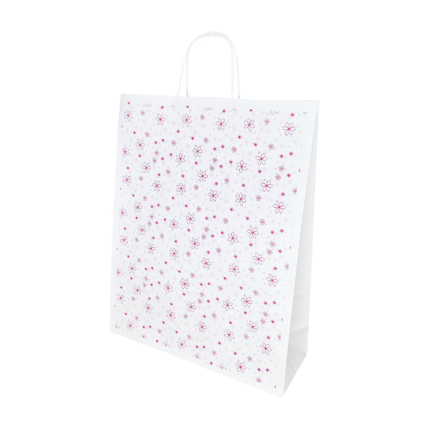 Pungă Hârtie Kraft cu Model 9 Floral 32 x 41(H) x 12cm