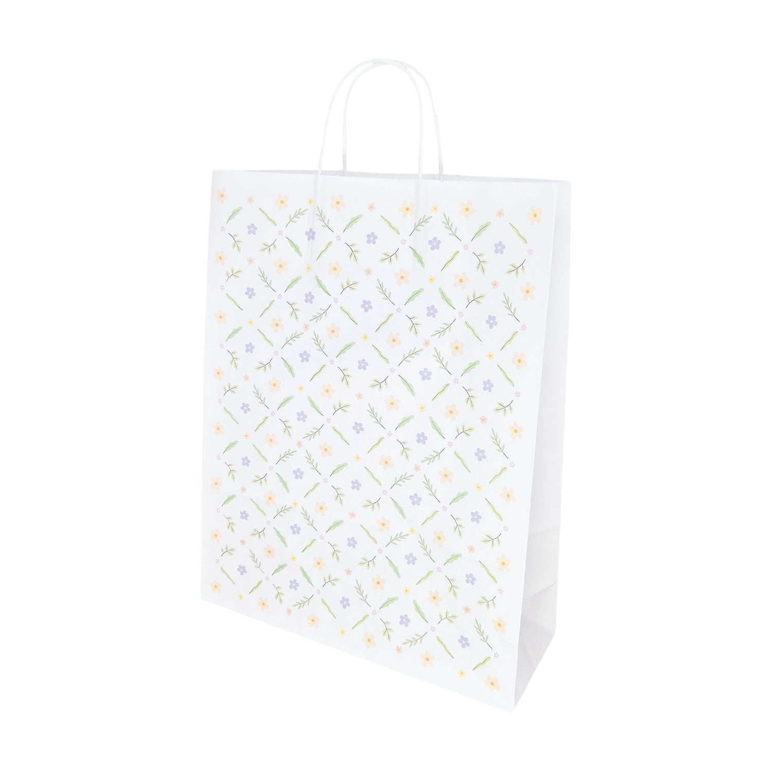 Pungă Hârtie Kraft cu Model 7 Floral 32 x 41(H) x 12cm