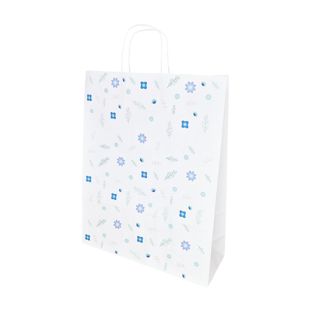 Pungă Hârtie Kraft cu Model 1 Floral 32 x 41(H) x 12cm