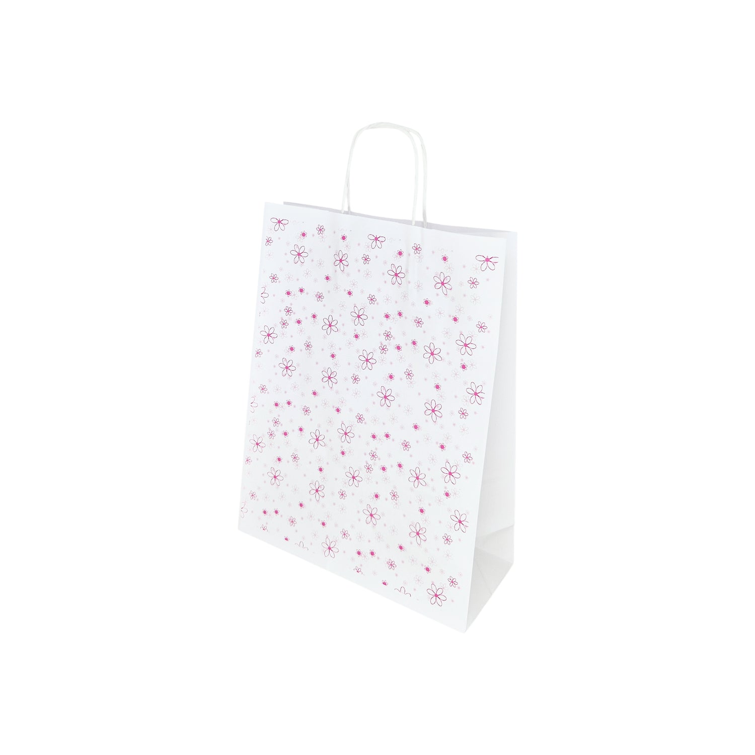 Pungă Hârtie Kraft cu Model 9 Floral 24 x 31(H) x 10cm