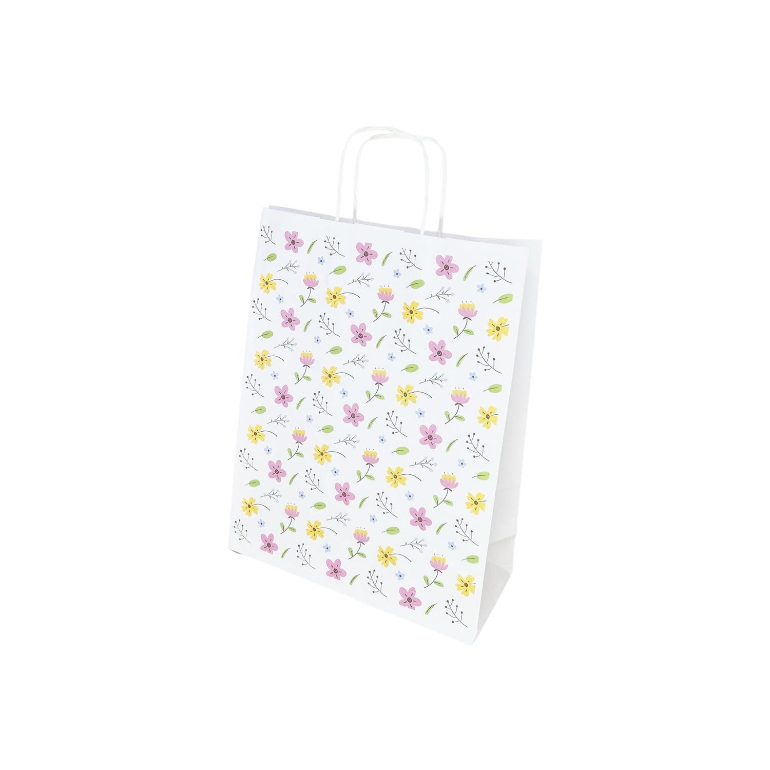 Pungă Hârtie Kraft cu Model 8 Floral 24 x 31(H) x 10cm