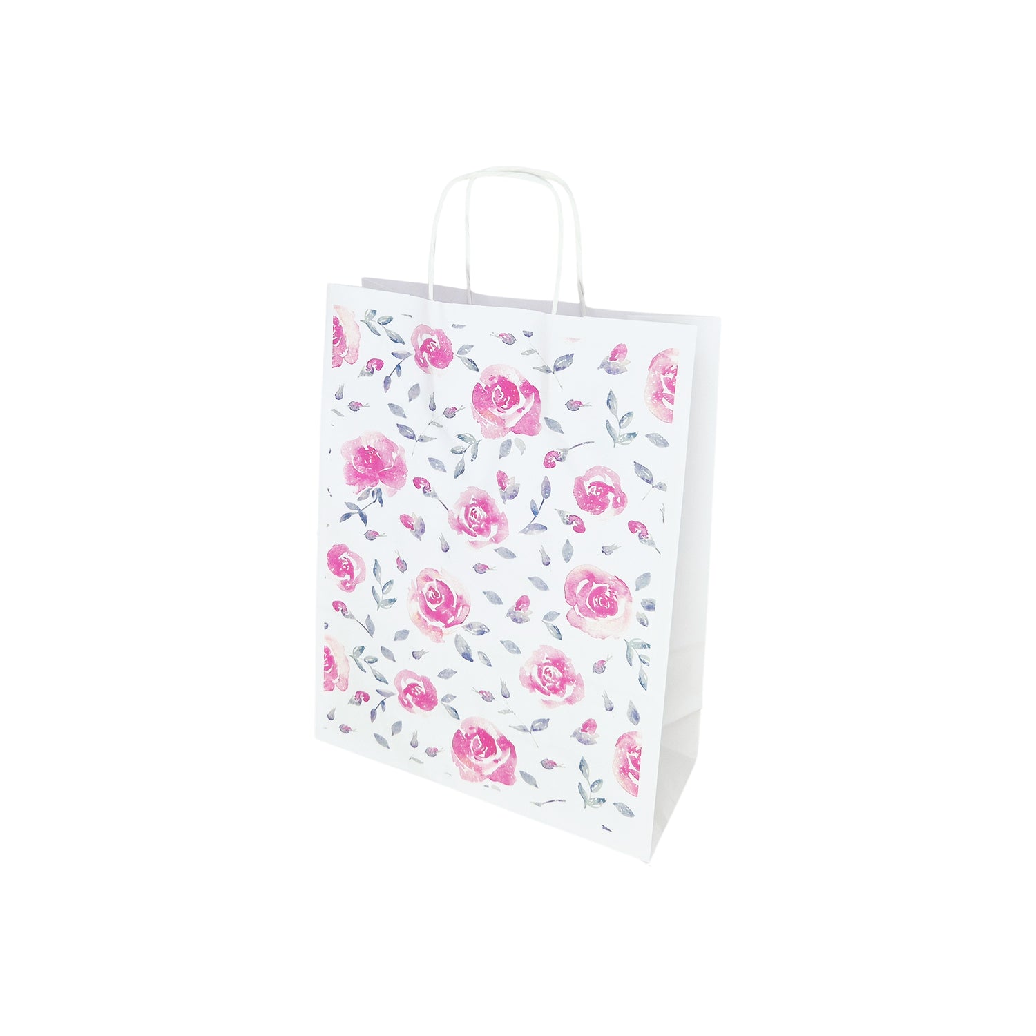 Pungă Hârtie Kraft cu Model 10 Floral 24 x 31(H) x 10cm