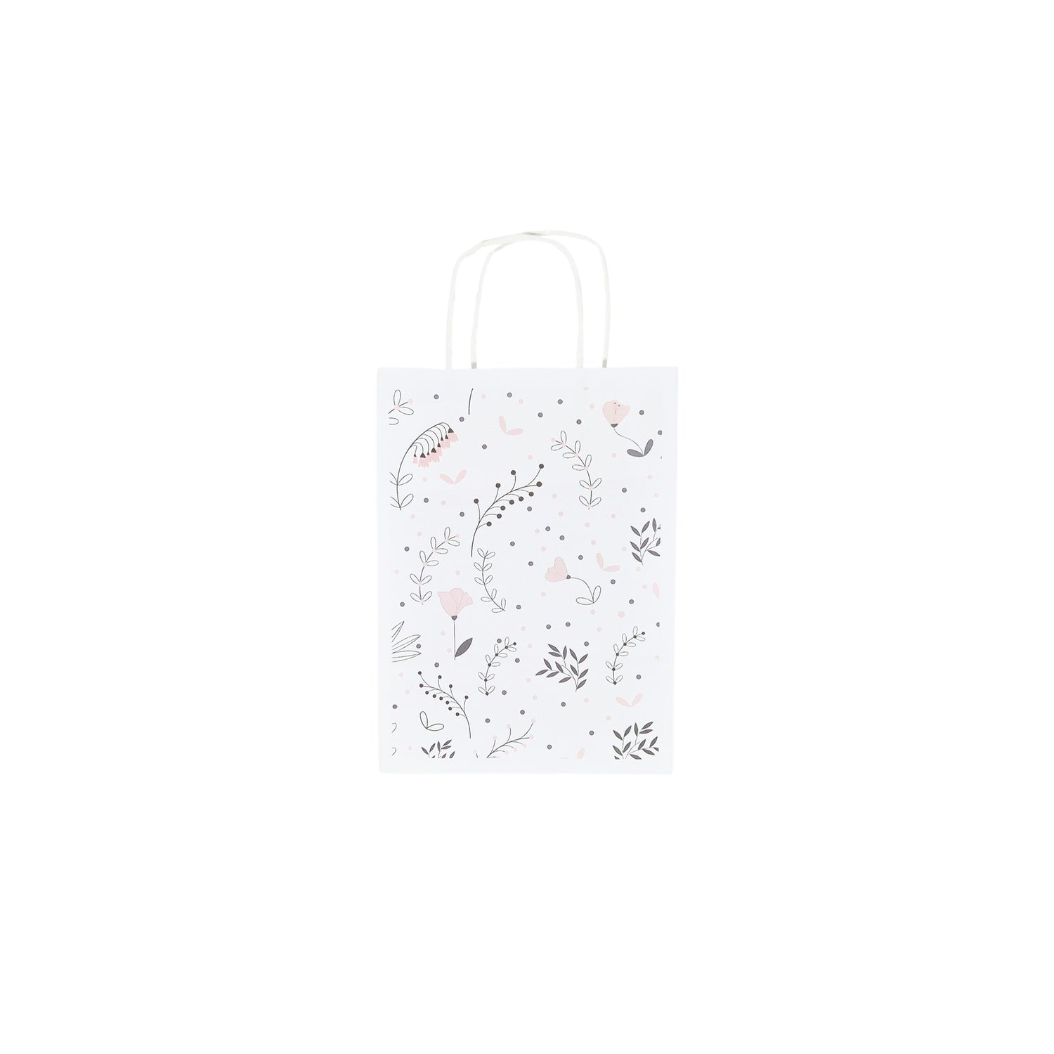 Pungă Hârtie Kraft cu Model 3 Floral 18 x 24(H) x 7cm