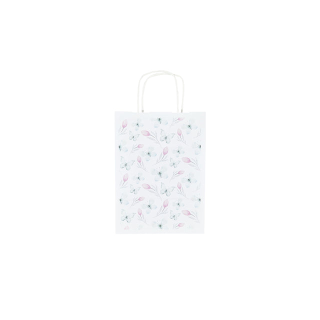 Pungă Hârtie Kraft cu Model 15 Floral 18 x 24(H) x 7cm