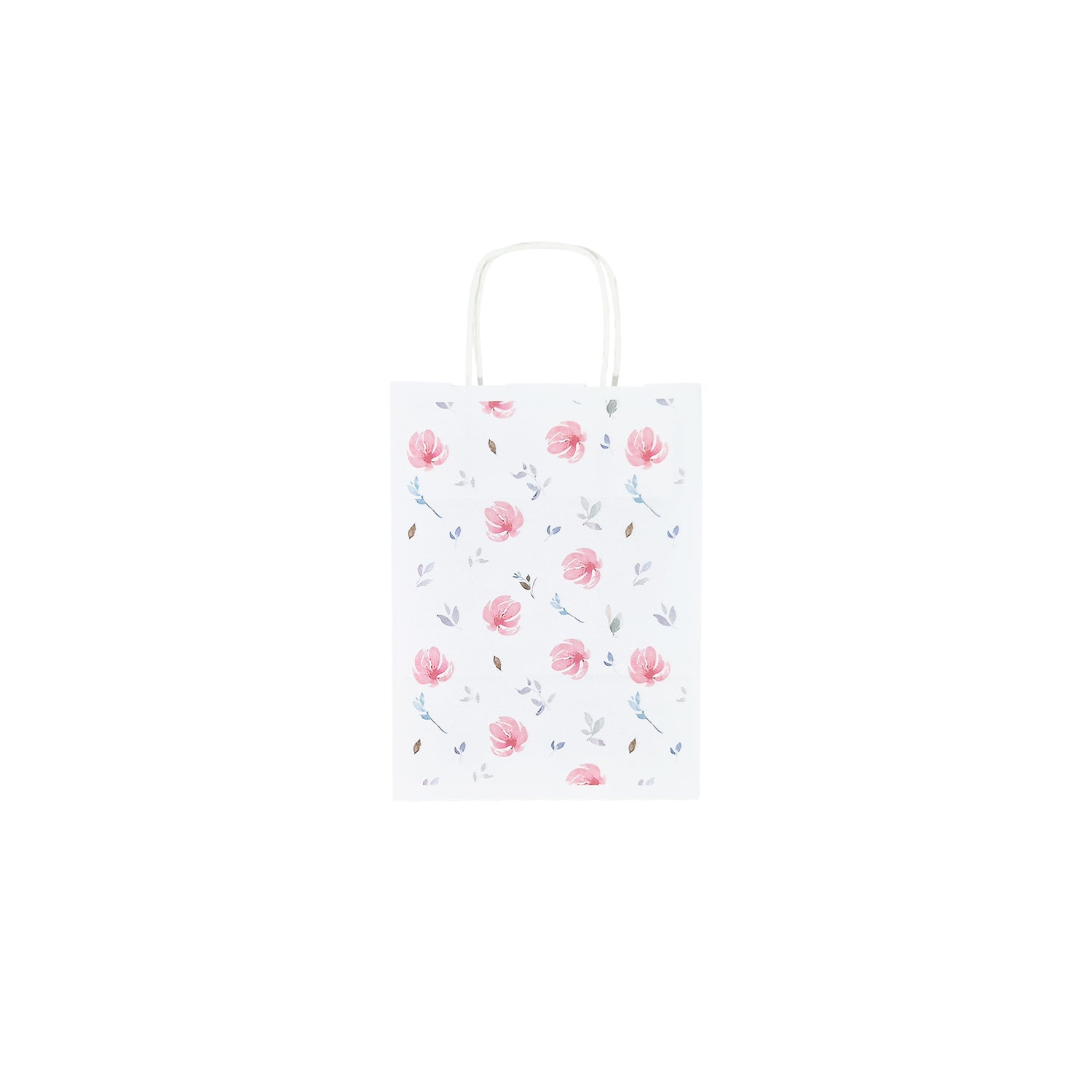 Pungă Hârtie Kraft cu Model 14 Floral 18 x 24(H) x 7cm