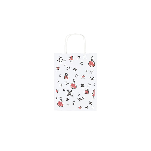 Pungă Hârtie Kraft cu Model 12 Crăciun 18 x 24(H) x 7cm