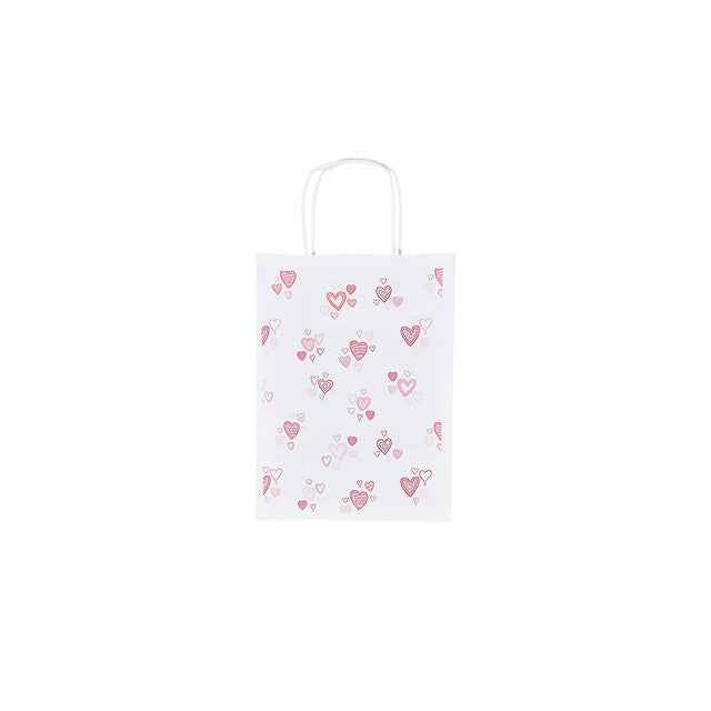 Hochwertiges Kraftpapier mit Modell 13, Blumenmuster, 18 x 24 (H) x 7 cm