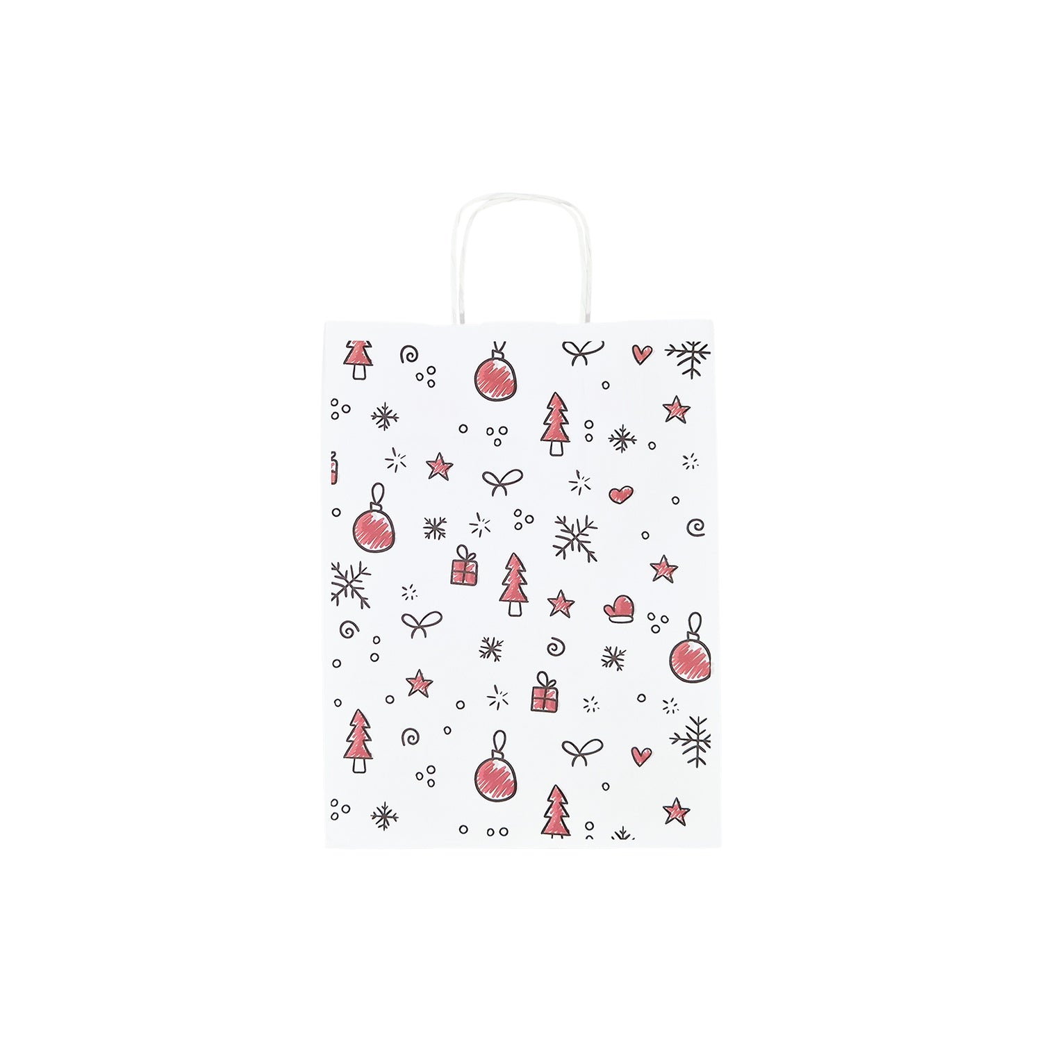 Pungă Hârtie Kraft cu Model 12 Crăciun 24 x 31(H) x 10cm