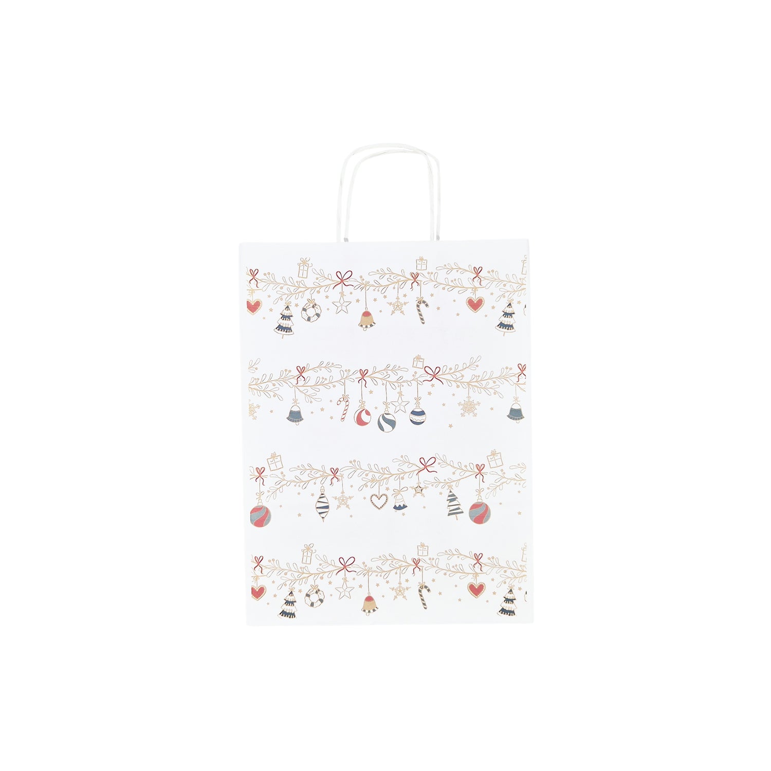 Pungă Hârtie Kraft cu Model 6 Crăciun 24 x 31(H) x 10cm