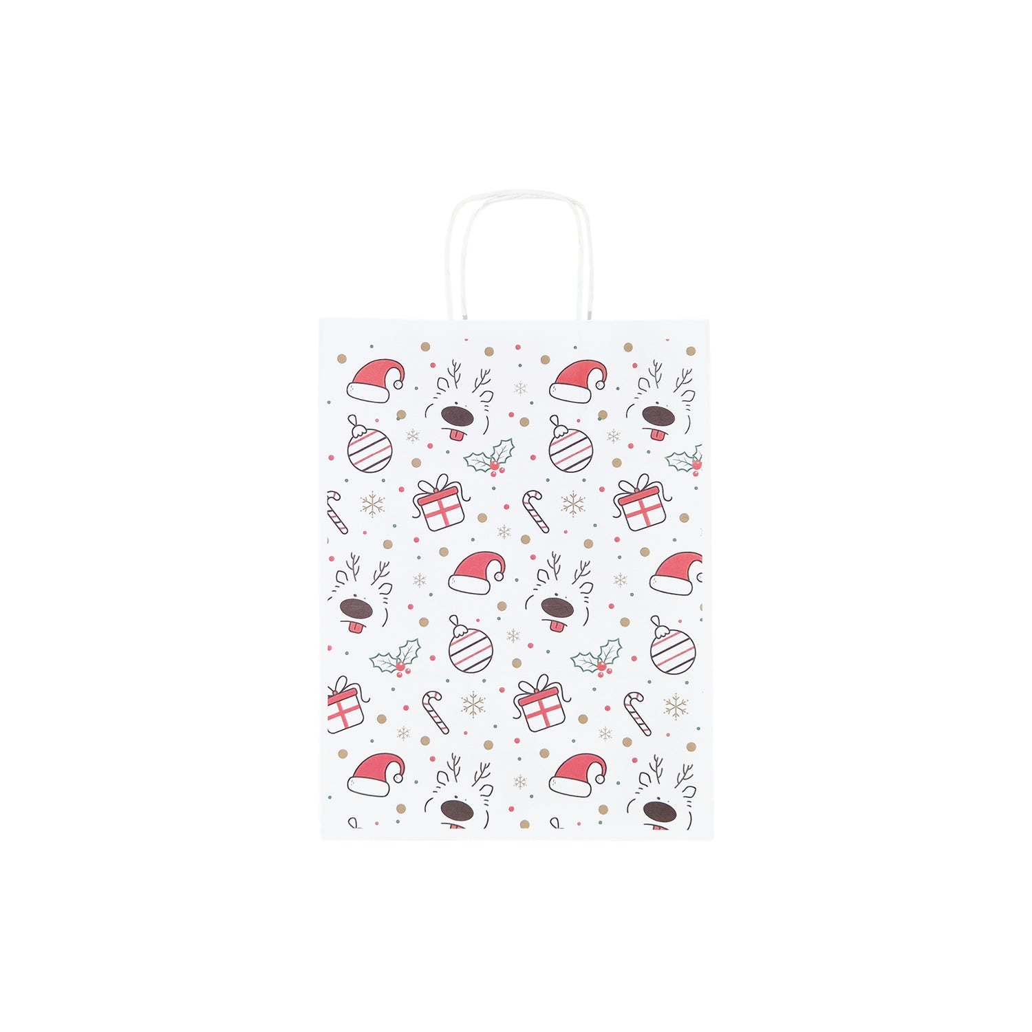 Pungă Hârtie Kraft cu Model 13 Crăciun 24 x 31(H) x 10cm