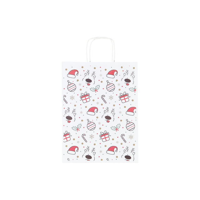Pungă Hârtie Kraft cu Model 13 Crăciun 24 x 31(H) x 10cm