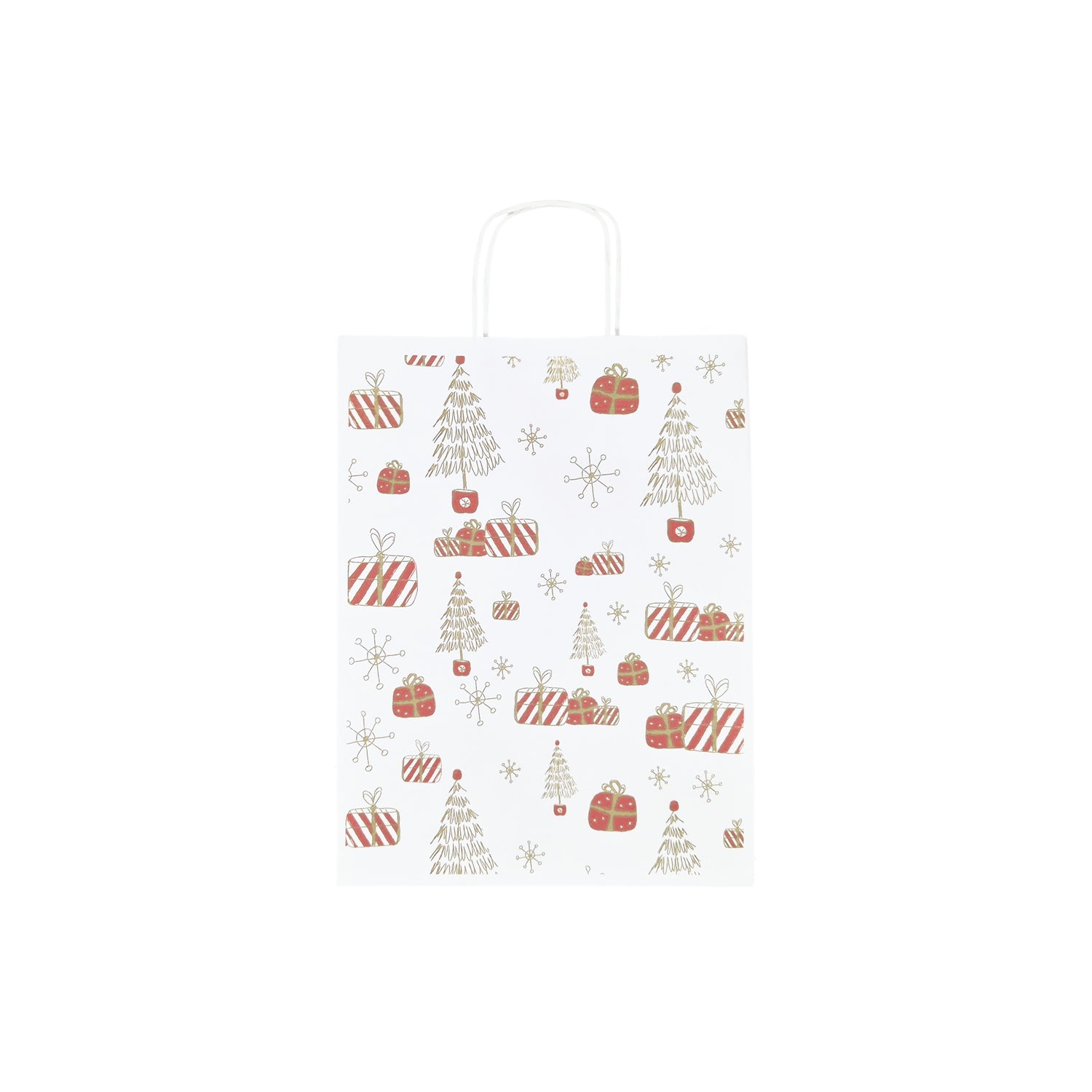 Pungă Hârtie Kraft cu Model 8 Crăciun 24 x 31(H) x 10cm