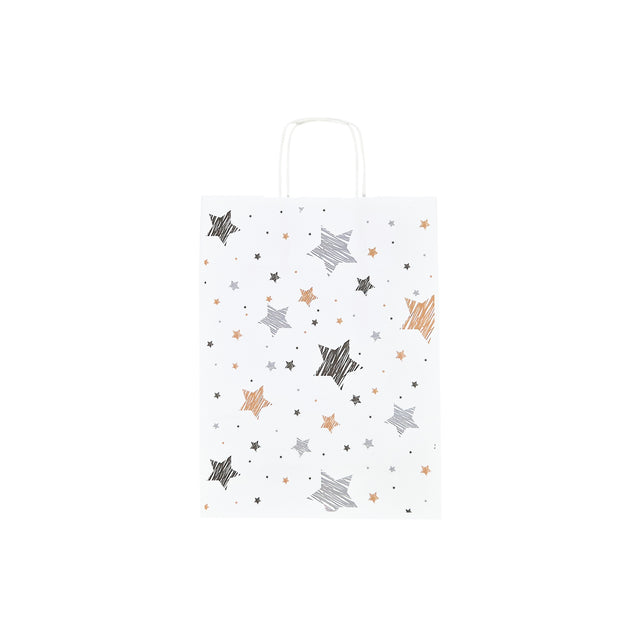 Pungă Hârtie Kraft cu Model 1 Crăciun 24 x 31(H) x 10cm