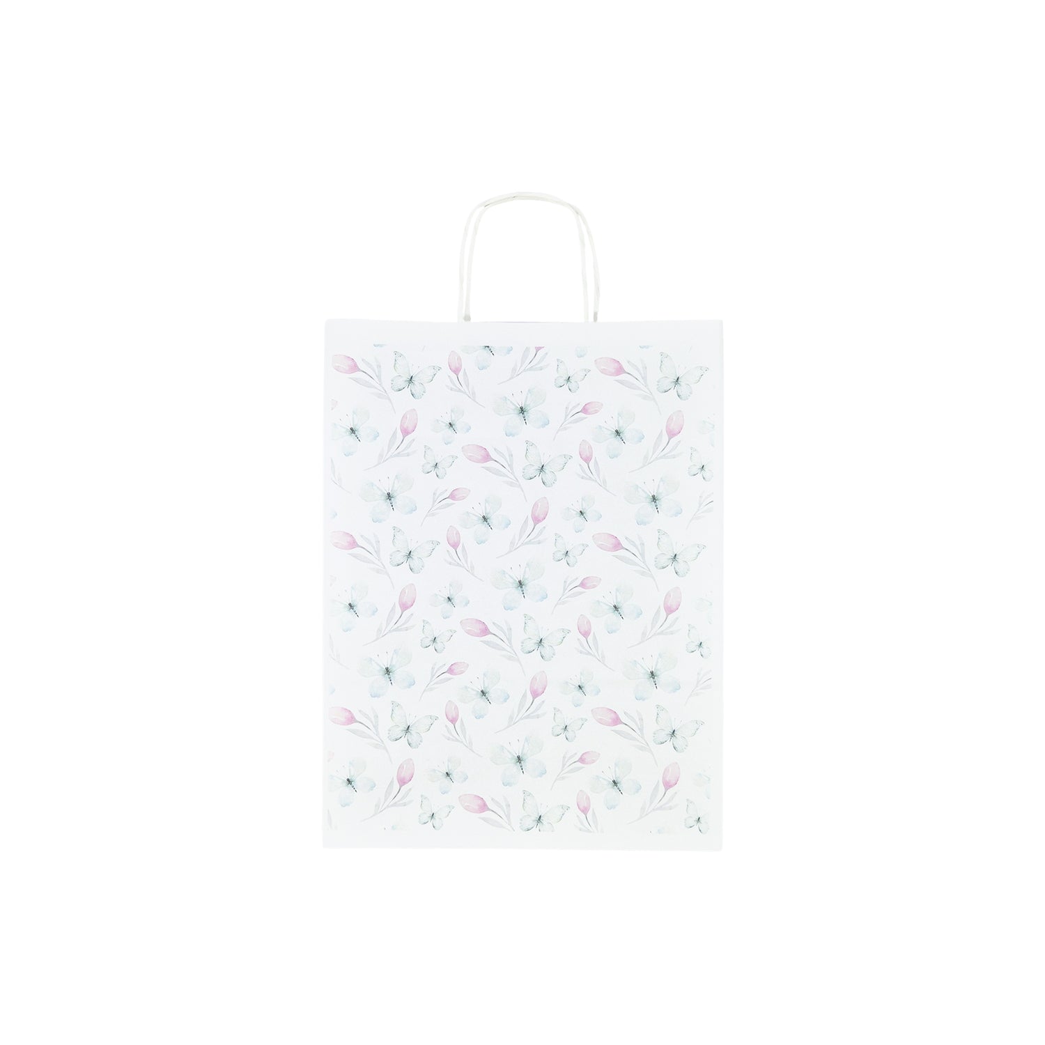 Pungă Hârtie Kraft cu Model 15 Floral 24 x 31(H) x 10cm