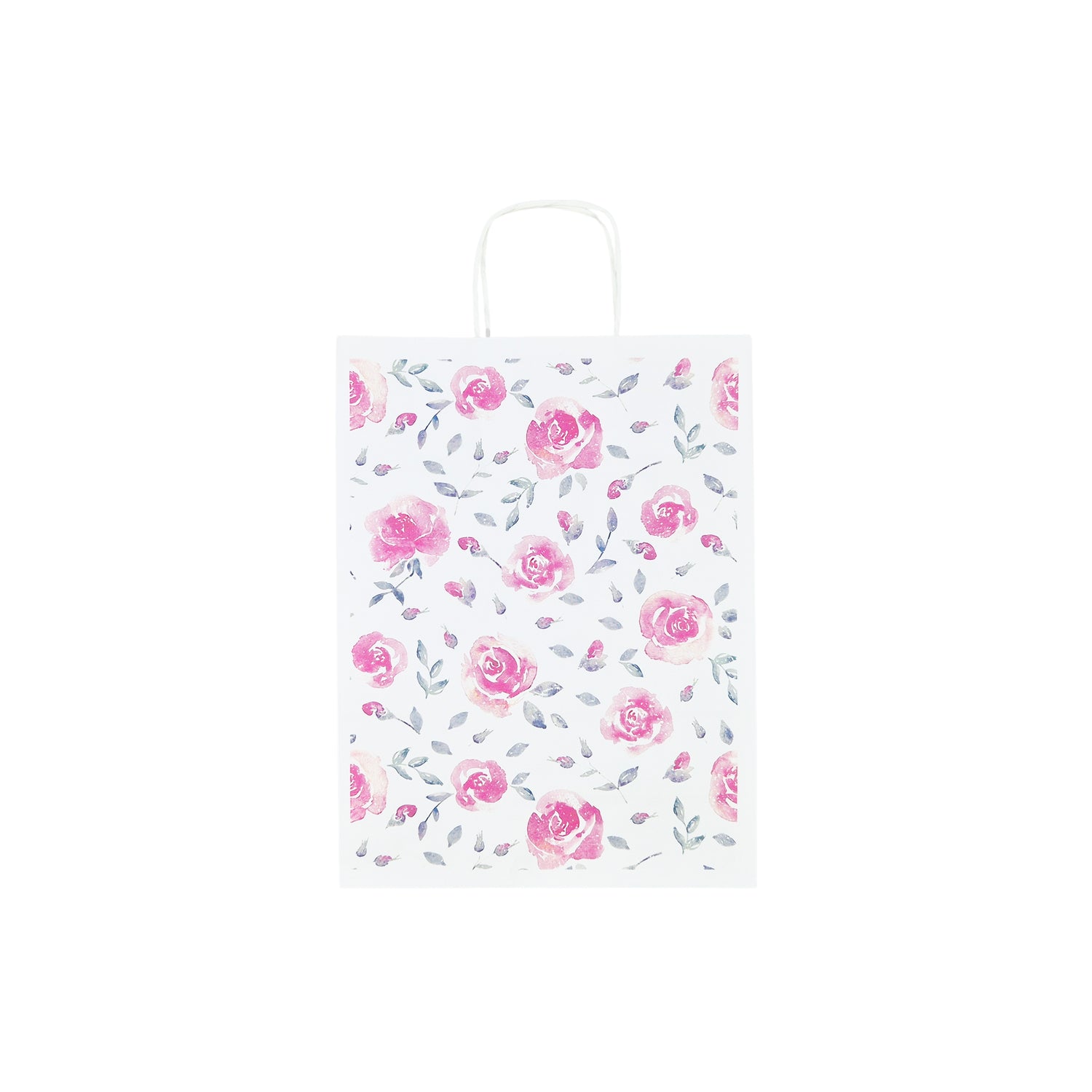 Pungă Hârtie Kraft cu Model 10 Floral 24 x 31(H) x 10cm
