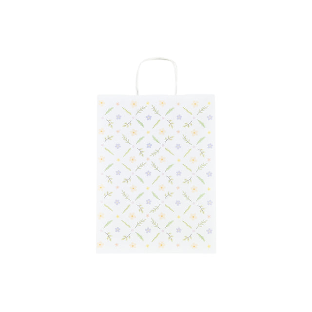 Pungă Hârtie Kraft cu Model 7 Floral 24 x 31(H) x 10cm