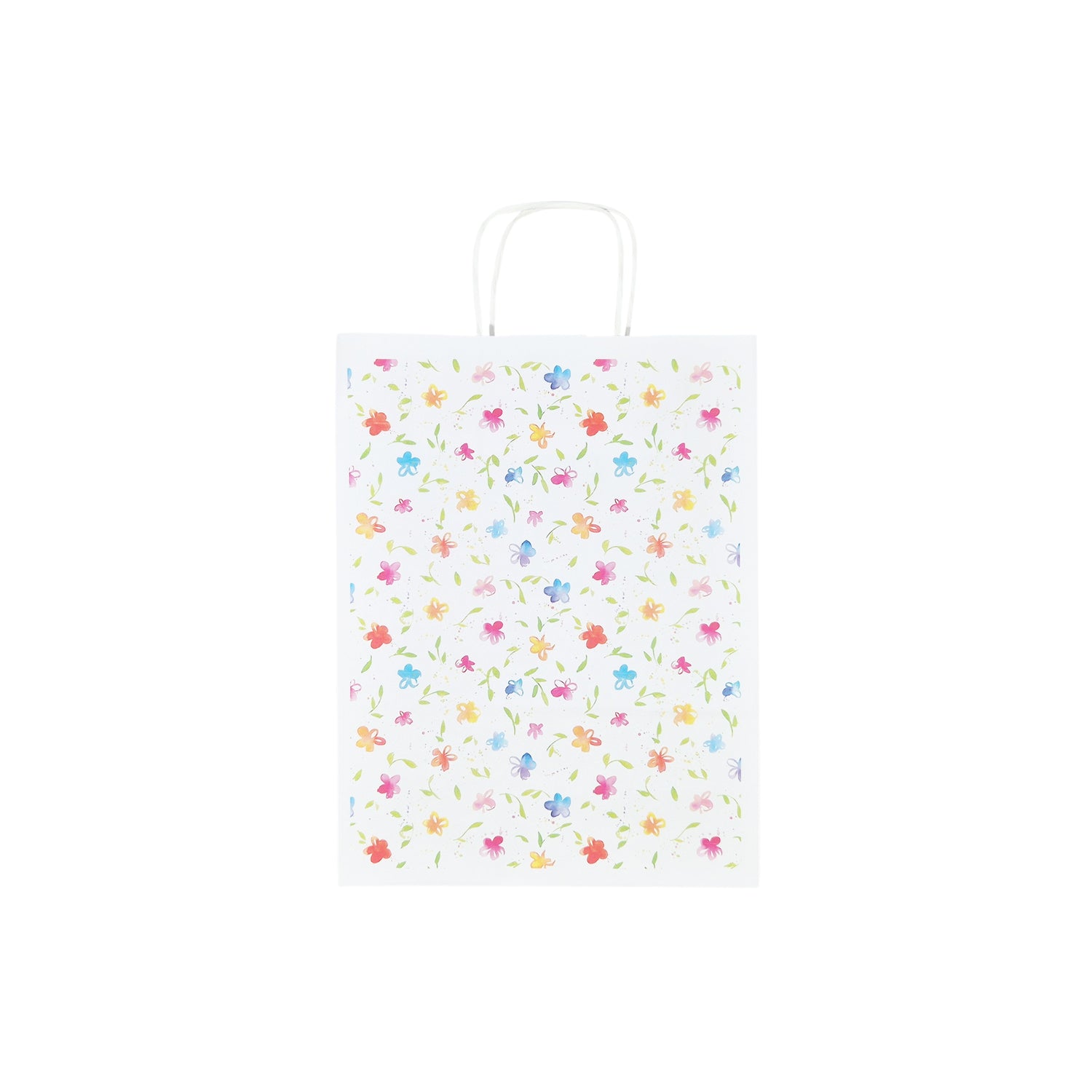 Pungă Hârtie Kraft cu Model 13 Floral 24 x 31(H) x 10cm