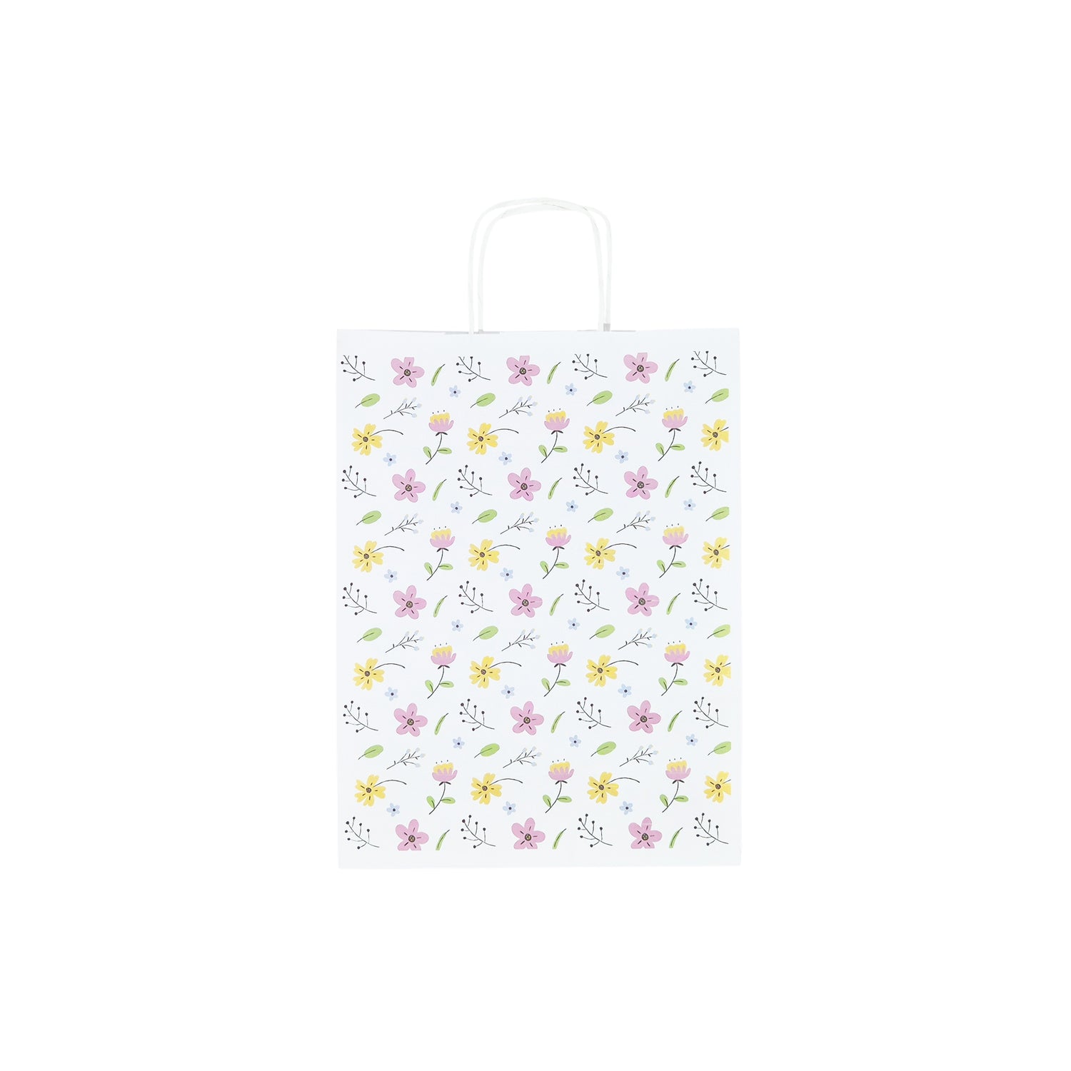 Pungă Hârtie Kraft cu Model 8 Floral 24 x 31(H) x 10cm
