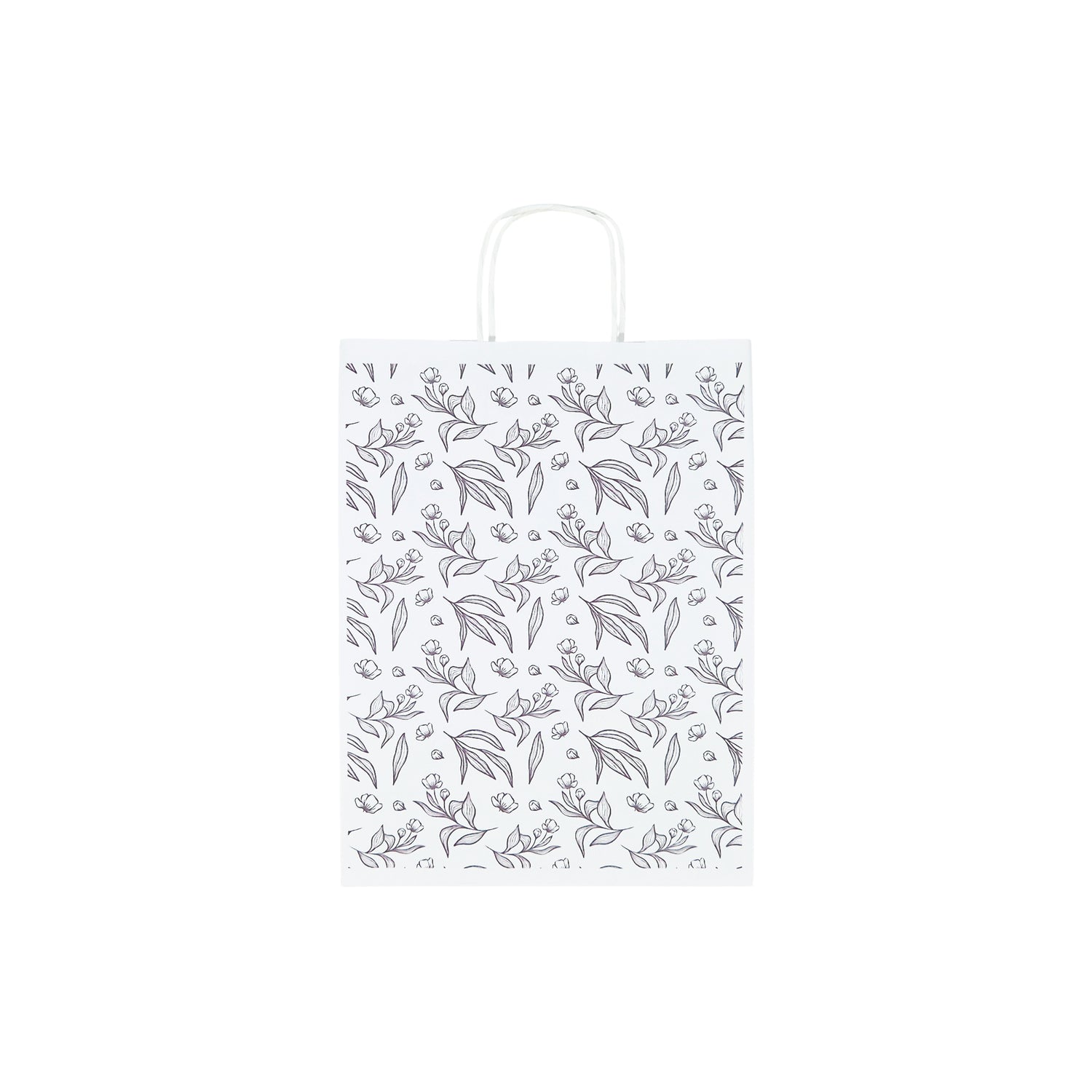 Pungă Hârtie Kraft cu Model 16 Floral 24 x 31(H) x 10cm