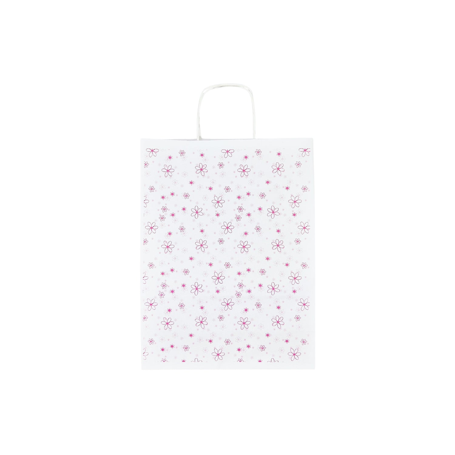 Pungă Hârtie Kraft cu Model 9 Floral 24 x 31(H) x 10cm