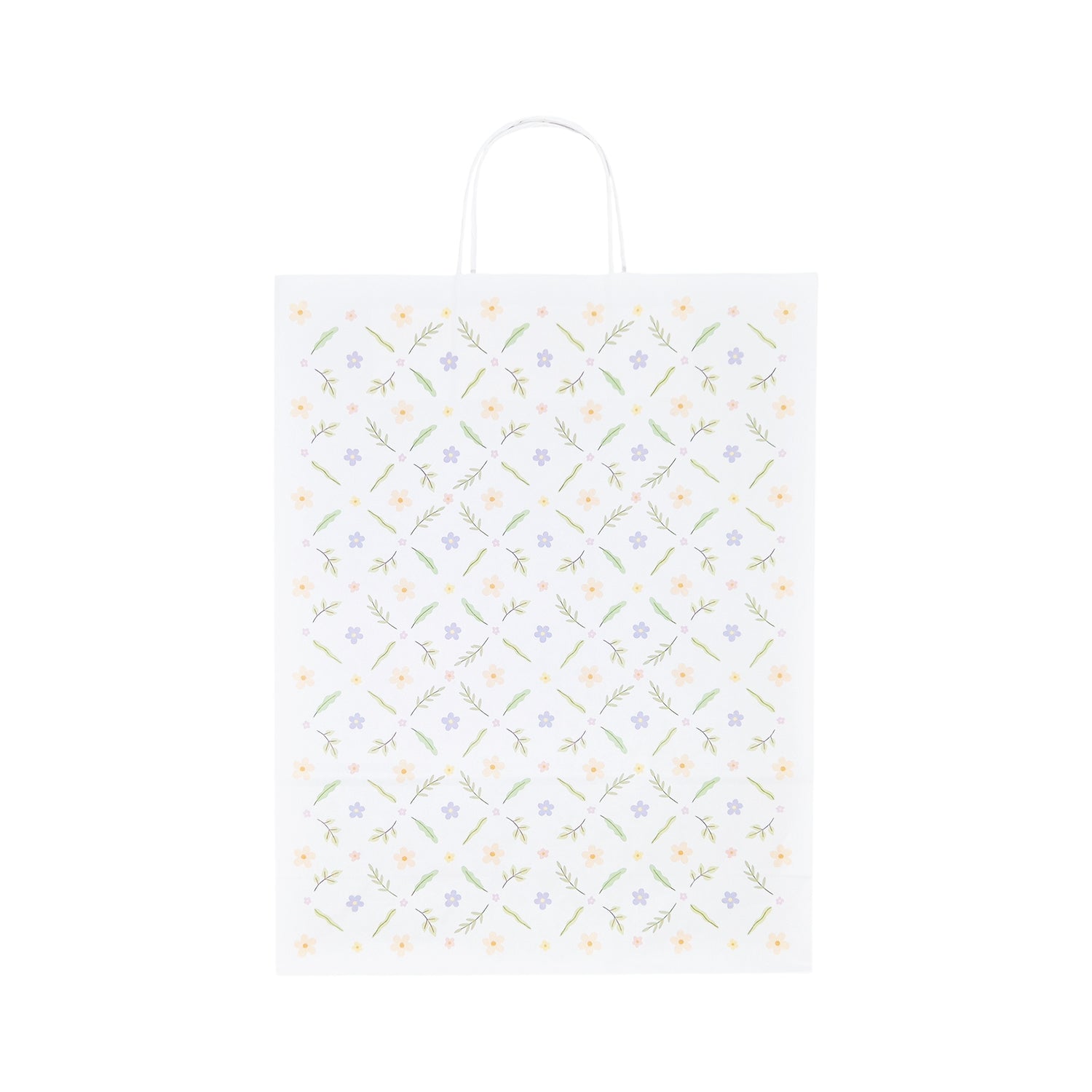 Pungă Hârtie Kraft cu Model 7 Floral 32 x 41(H) x 12cm