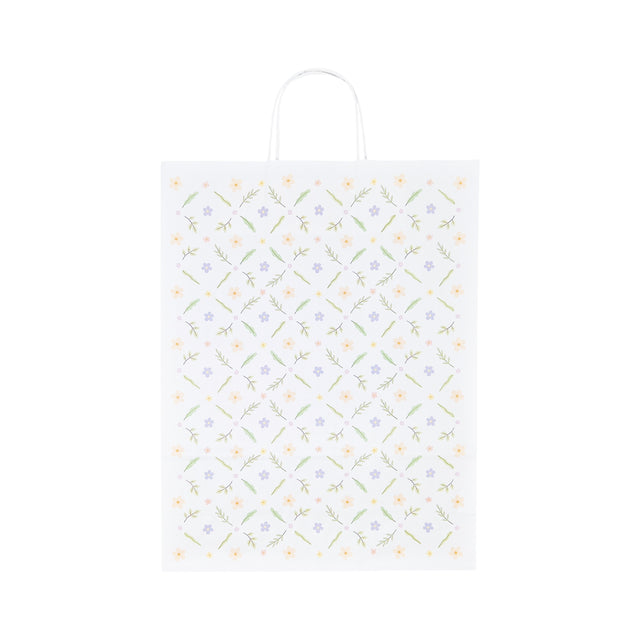 Pungă Hârtie Kraft cu Model 7 Floral 32 x 41(H) x 12cm