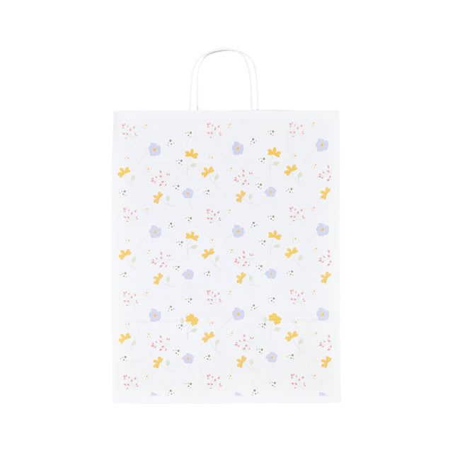 Kraft Paper Bag with Pattern 13 Floral 24 x 31(H) x 10cm