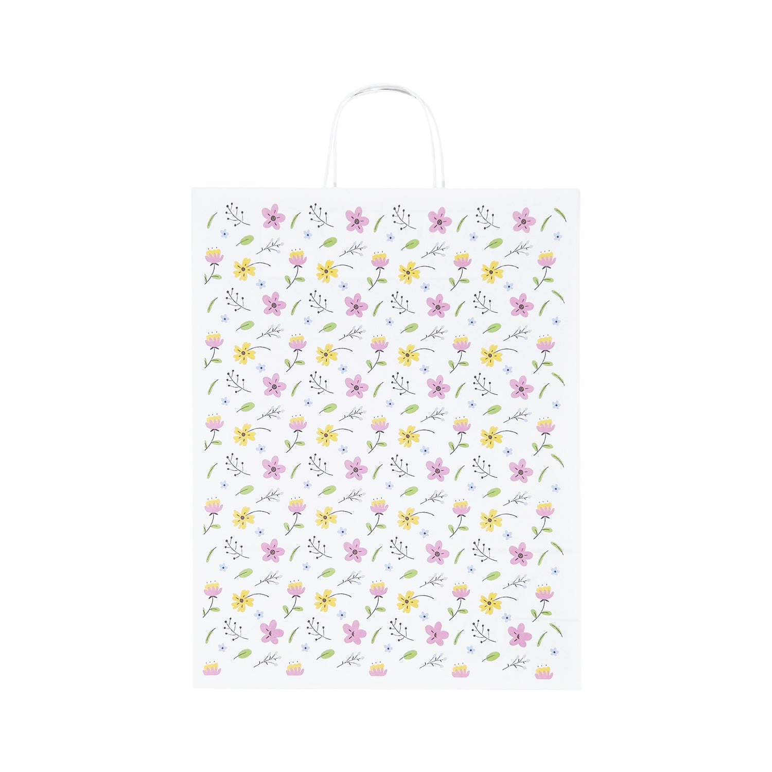 Pungă Hârtie Kraft cu Model 8 Floral 32 x 41(H) x 12cm