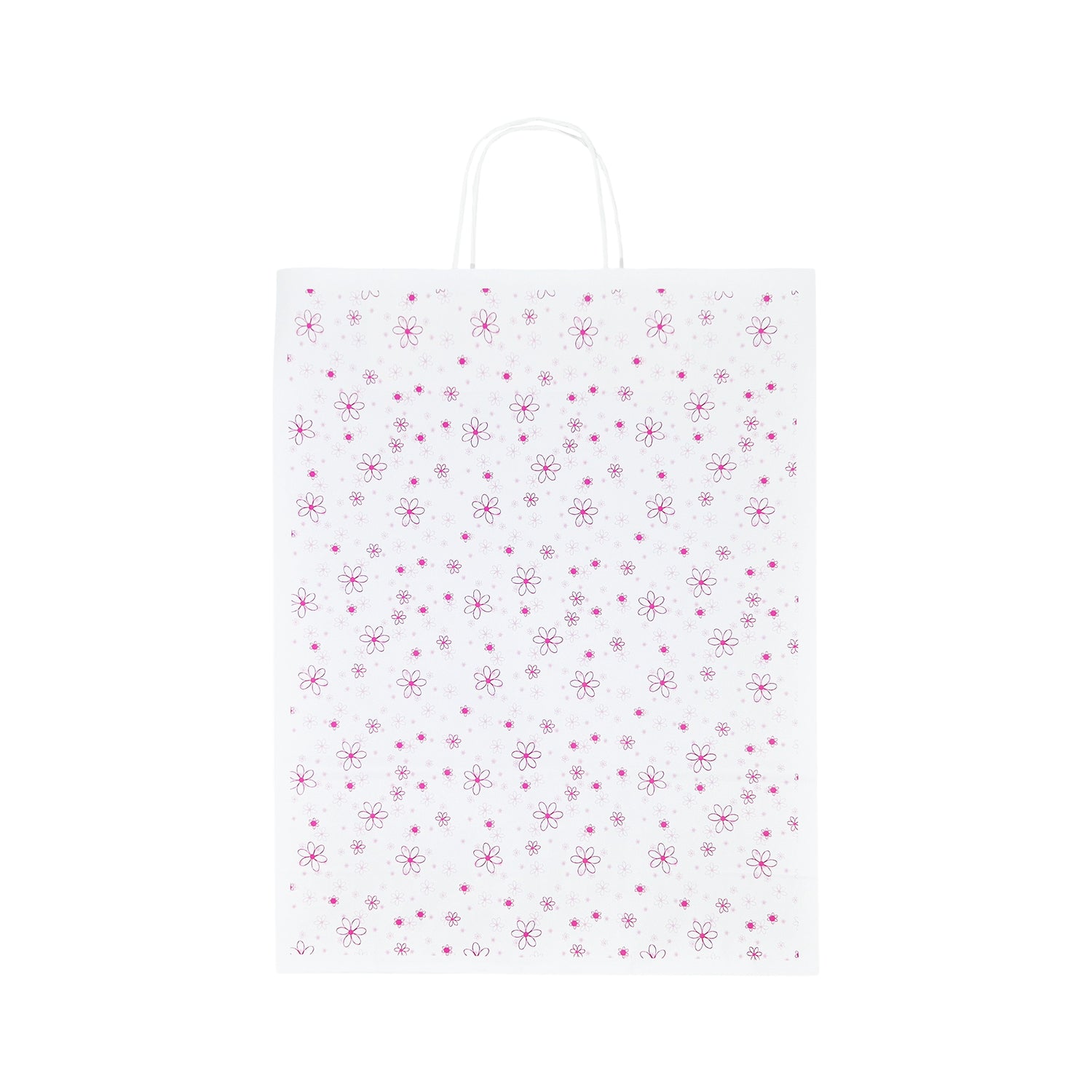 Pungă Hârtie Kraft cu Model 9 Floral 32 x 41(H) x 12cm