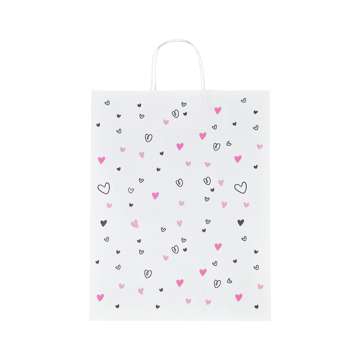 Pungă Hârtie Kraft cu Model 8 Love 32 x 41(H) x 12cm