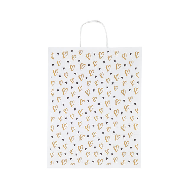 Kraft Paper Bag with Pattern 13 Floral 18 x 24(H) x 7cm