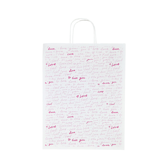 Hochwertiges Kraftpapier mit Modell 13, Blumenmuster, 18 x 24 (H) x 7 cm