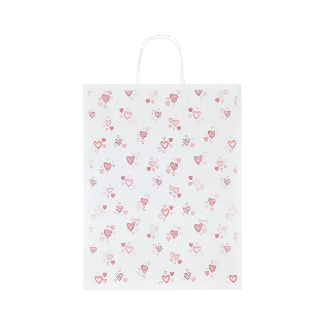 Hochwertiges Kraftpapier mit Modell 13, Blumenmuster, 18 x 24 (H) x 7 cm