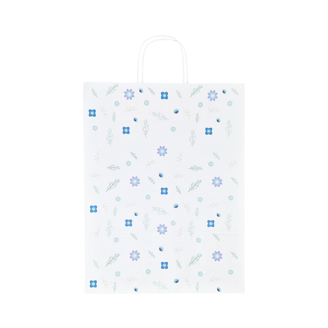 Pungă Hârtie Kraft cu Model 1 Floral 32 x 41(H) x 12cm