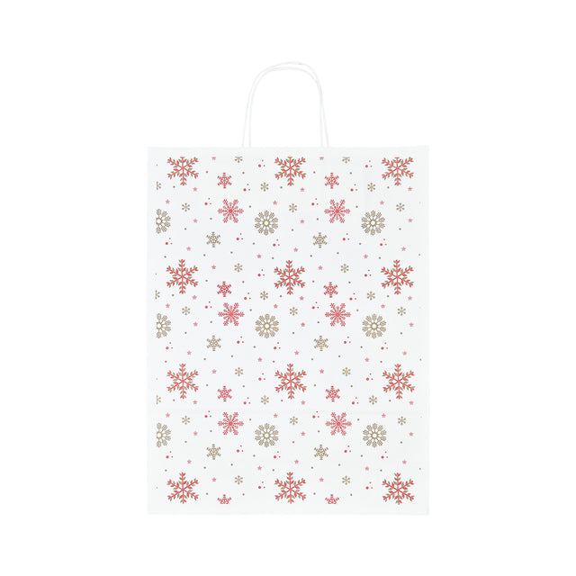 Pungă Hârtie Kraft cu Model 9 Crăciun 32 x 41(H) x 12cm